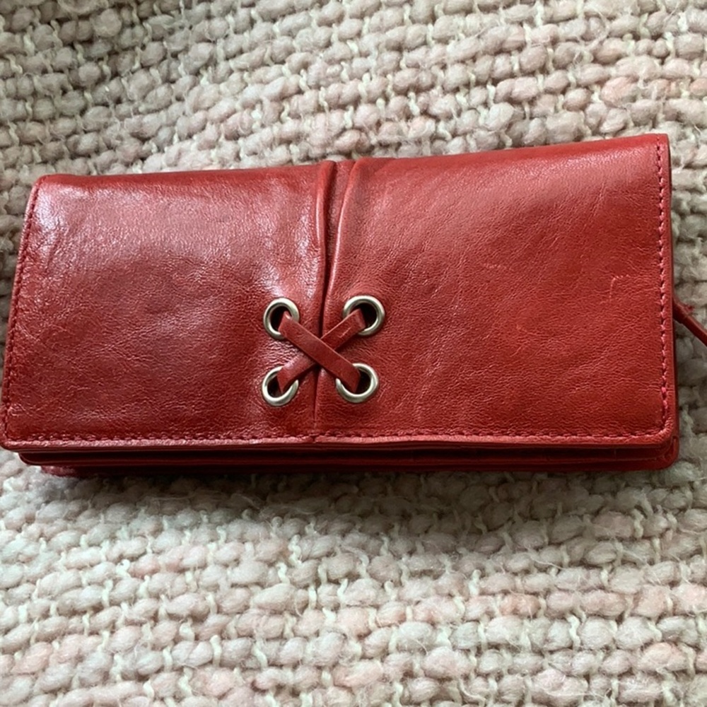 New red Cole Haan wallet